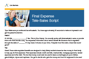 Final Expense Tele-Sales Script